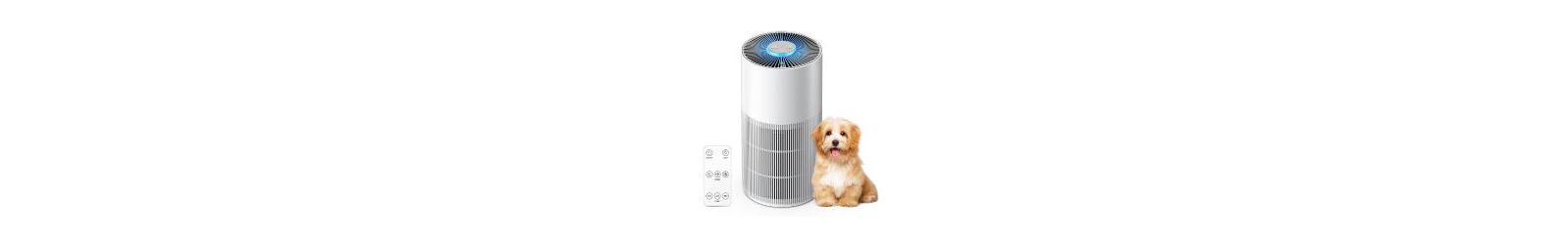 HEATDAZ H13 HEPA Air Purifier: Covers 1076 ft², eliminates pet dander/dust/pollen/odor/smoke. 22 dB quiet mode, 7-color light, white