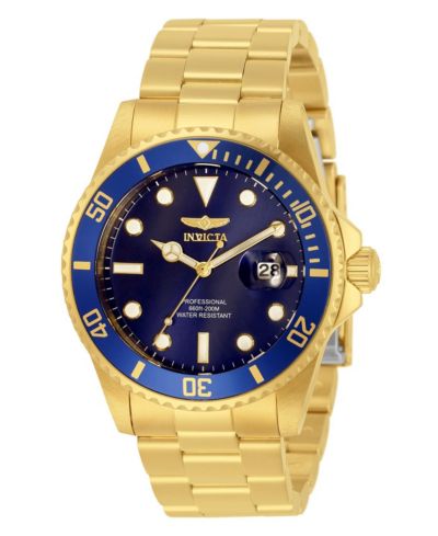 Invicta Men's 33270 Pro Diver  Quartz 3 Hand Blue Dial Watch