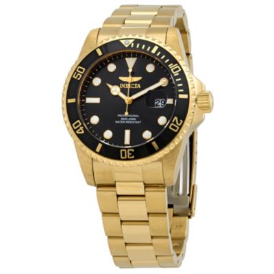 Invicta Мужские часы 33271 Pro Diver Quartz с черным циферблатом