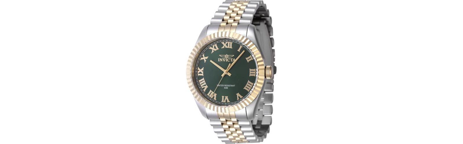 Invicta Men's 47403 Specialty Quartz 3 Hand Green Dial Watch