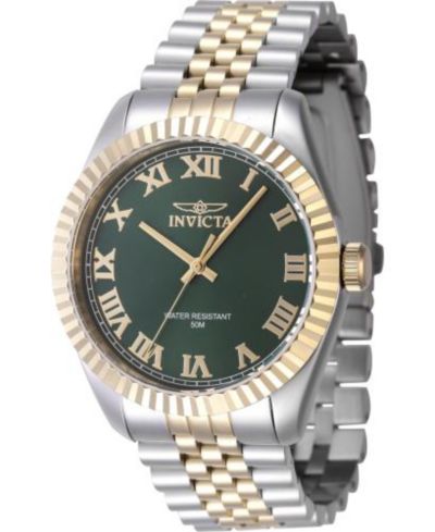 Invicta Men's 47403 Specialty Quartz 3 Hand Green Dial Watch