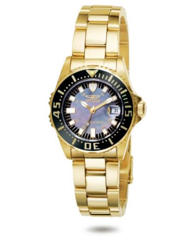 Invicta Women's 2962 Pro Diver  Quartz 3 Hand Black Dial Watch