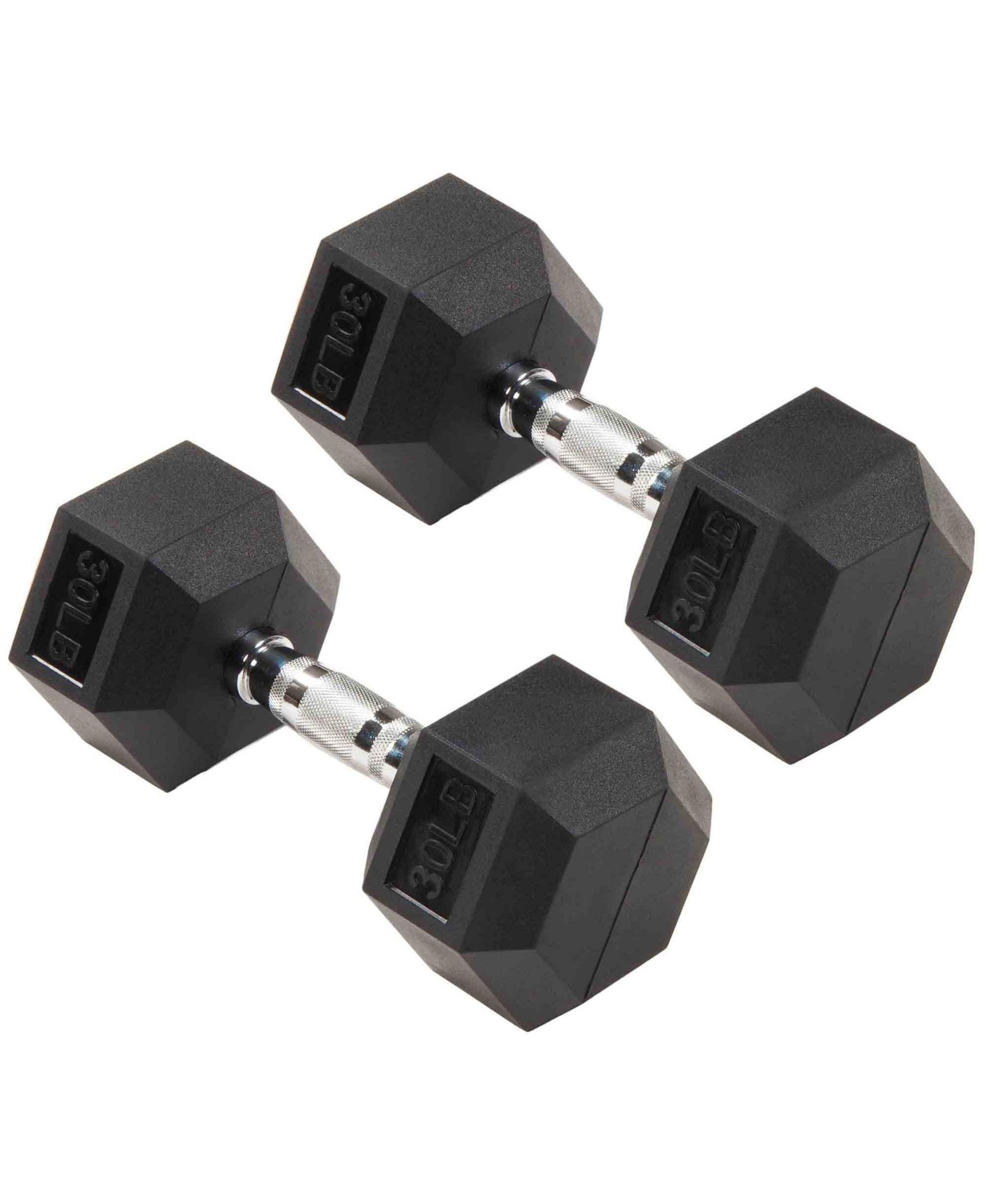 Набор гантелей Signature Fitness Hex для силовых тренировок, 30 lbs