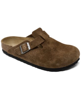 Birkenstock Women’s Boston Original Footbed Suede Clogs from Finish Line