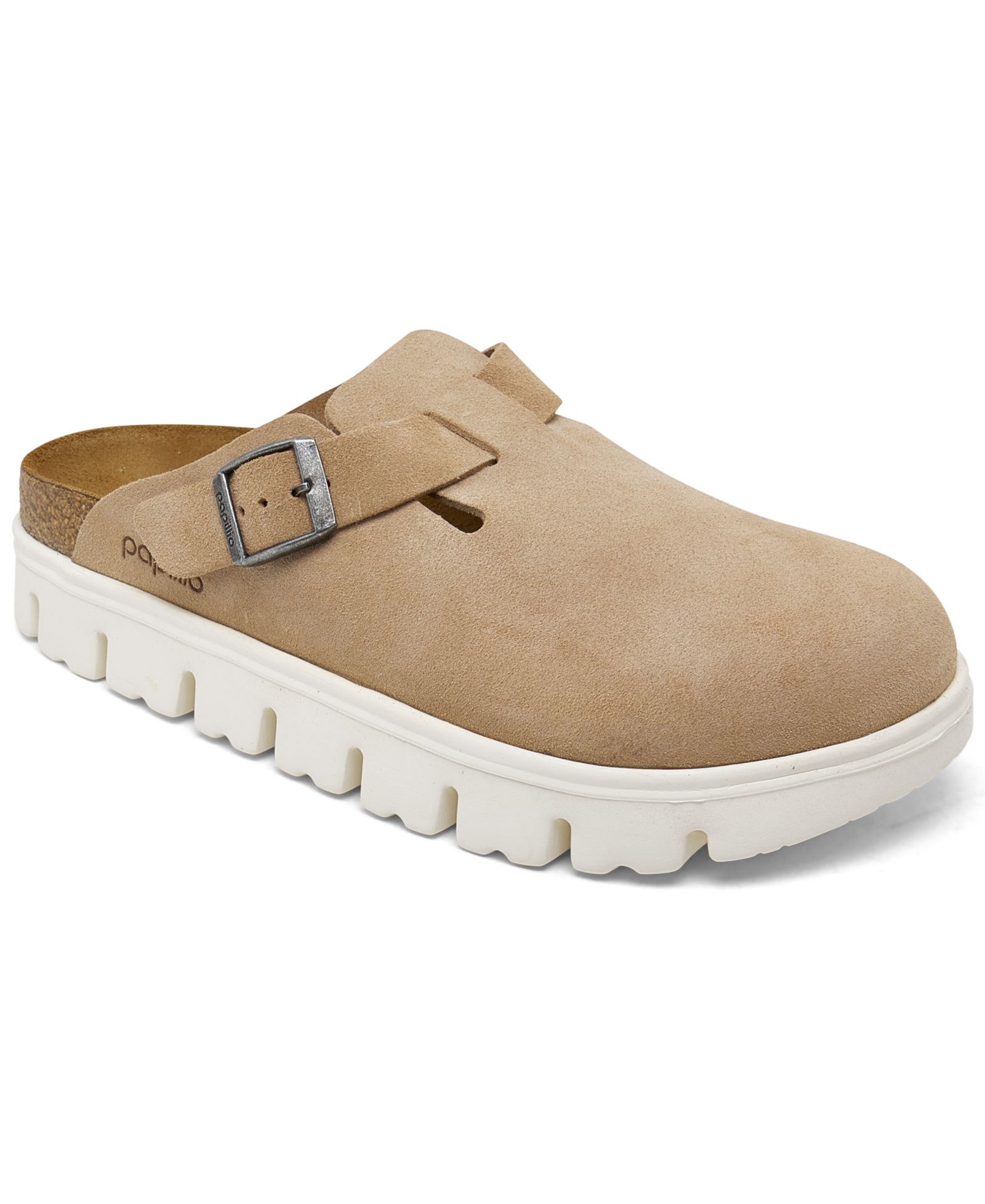 Сандалии Birkenstock Women's Boston Chunky Suede Leather Platform Clog