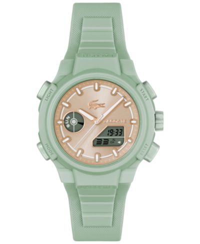 Женские часы Lacoste LC33 Green Silicone Strap, 40mm