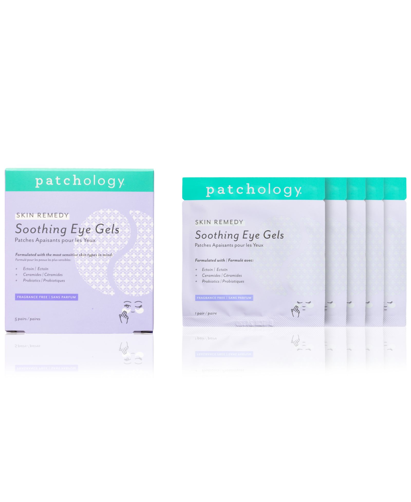 Гели для кожи вокруг глаз Patchology Skin Remedy Soothing, 5-Pk.