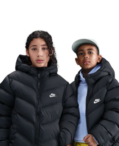Nike Детский спортивный утепленный пуховик с длинным рукавом