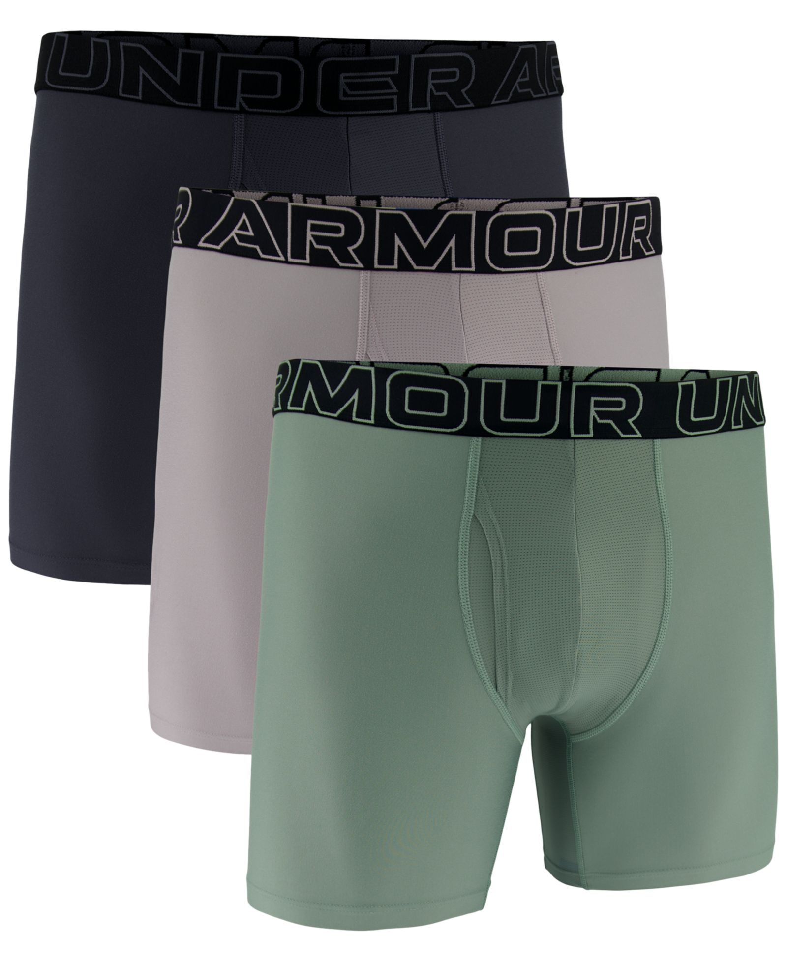 Under Armour Мужской комплект боксеров Performance Tech, 3 шт., 6"