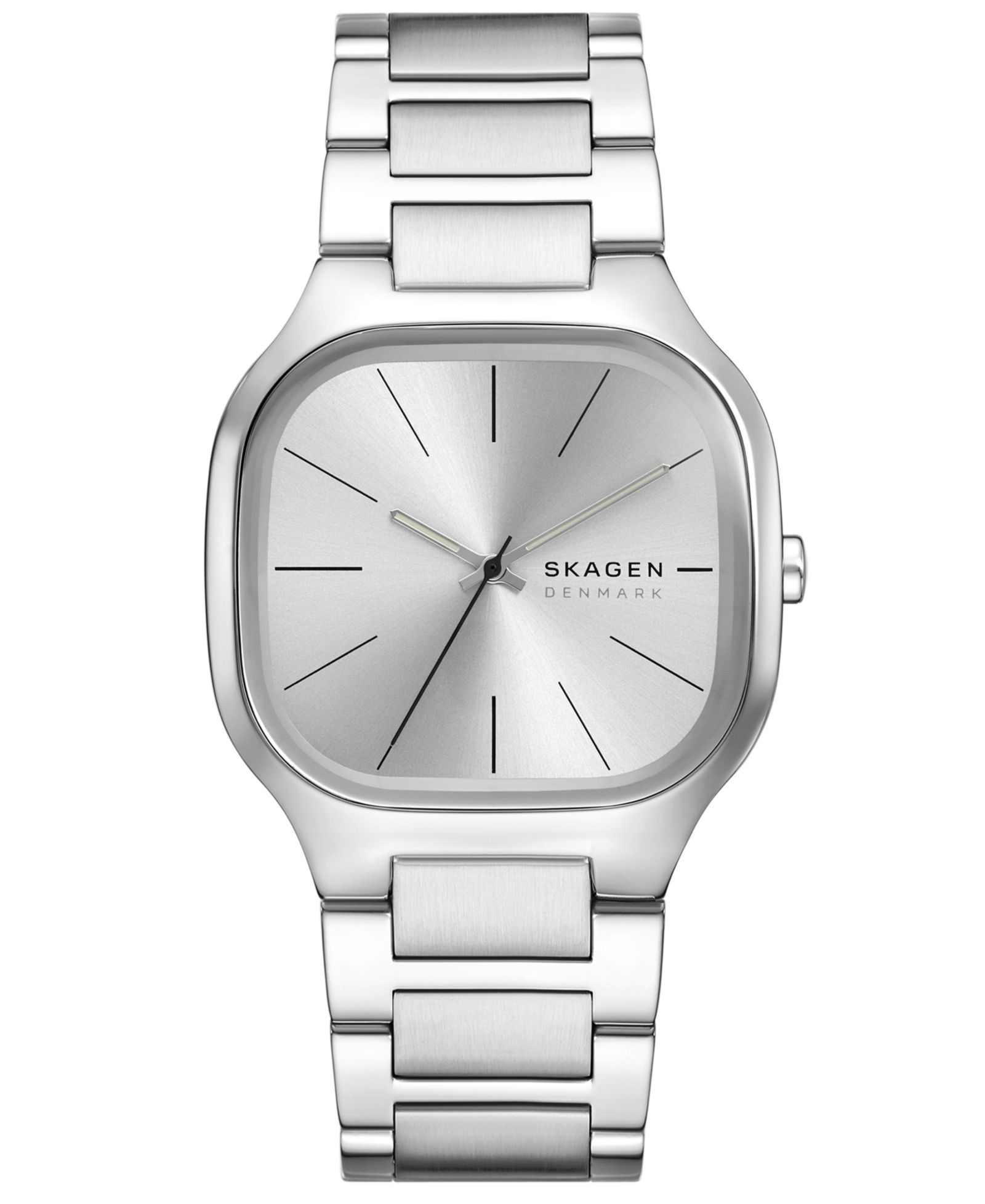 Skagen Men's Mellem Quartz Three-Hand Silver Stainless Steel Watch, 40mm