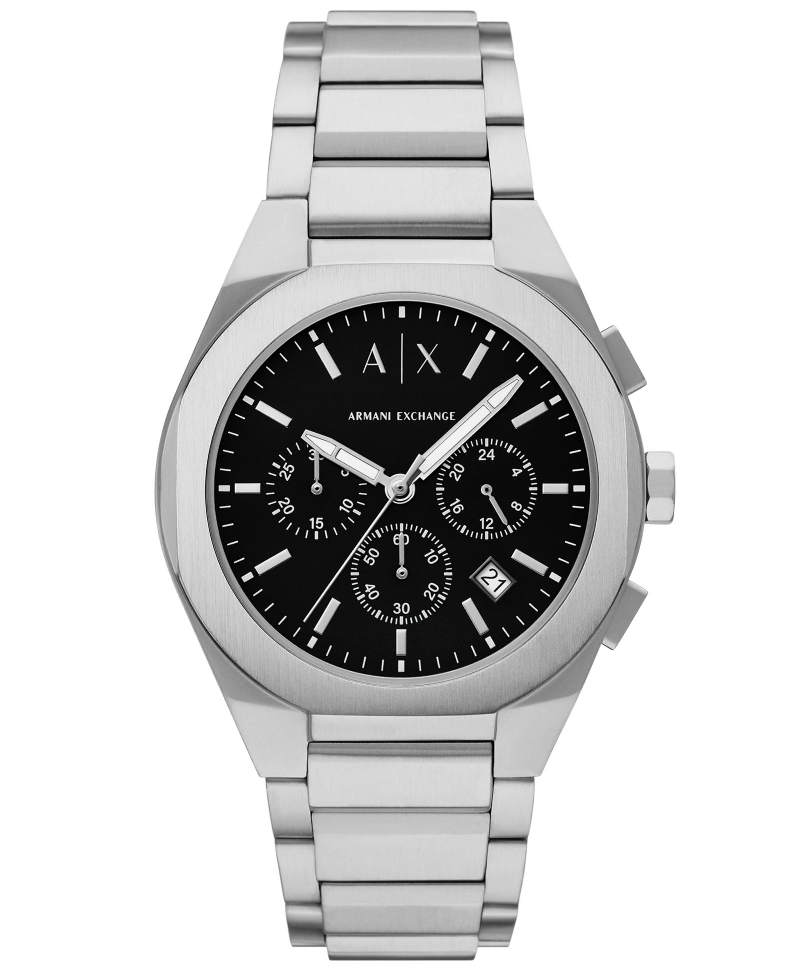 Мужские часы A|X Armani Exchange Quartz Chronograph Silver Stainless-Steel 42mm