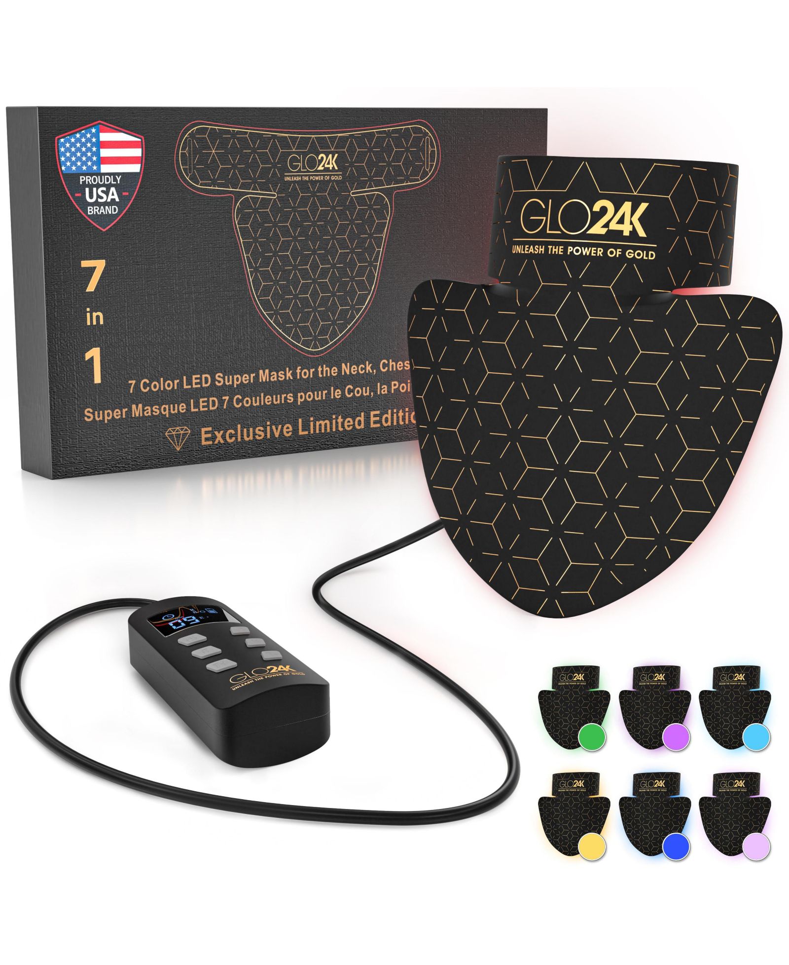 7 Color LED Super Mask for the Neck, Chest & Decollete