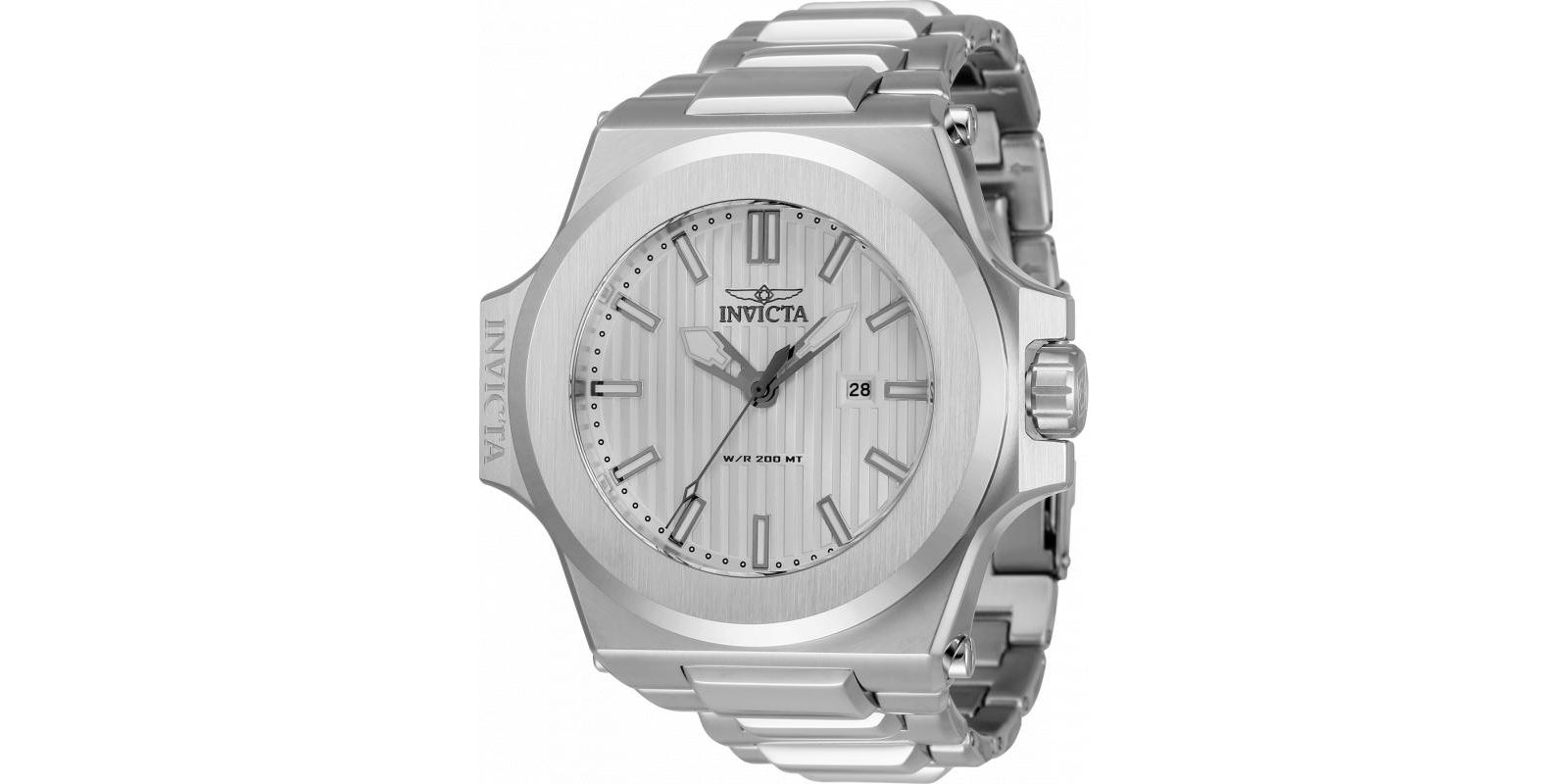 Часы Invicta Akula Quartz 3 Hand Silver Dial