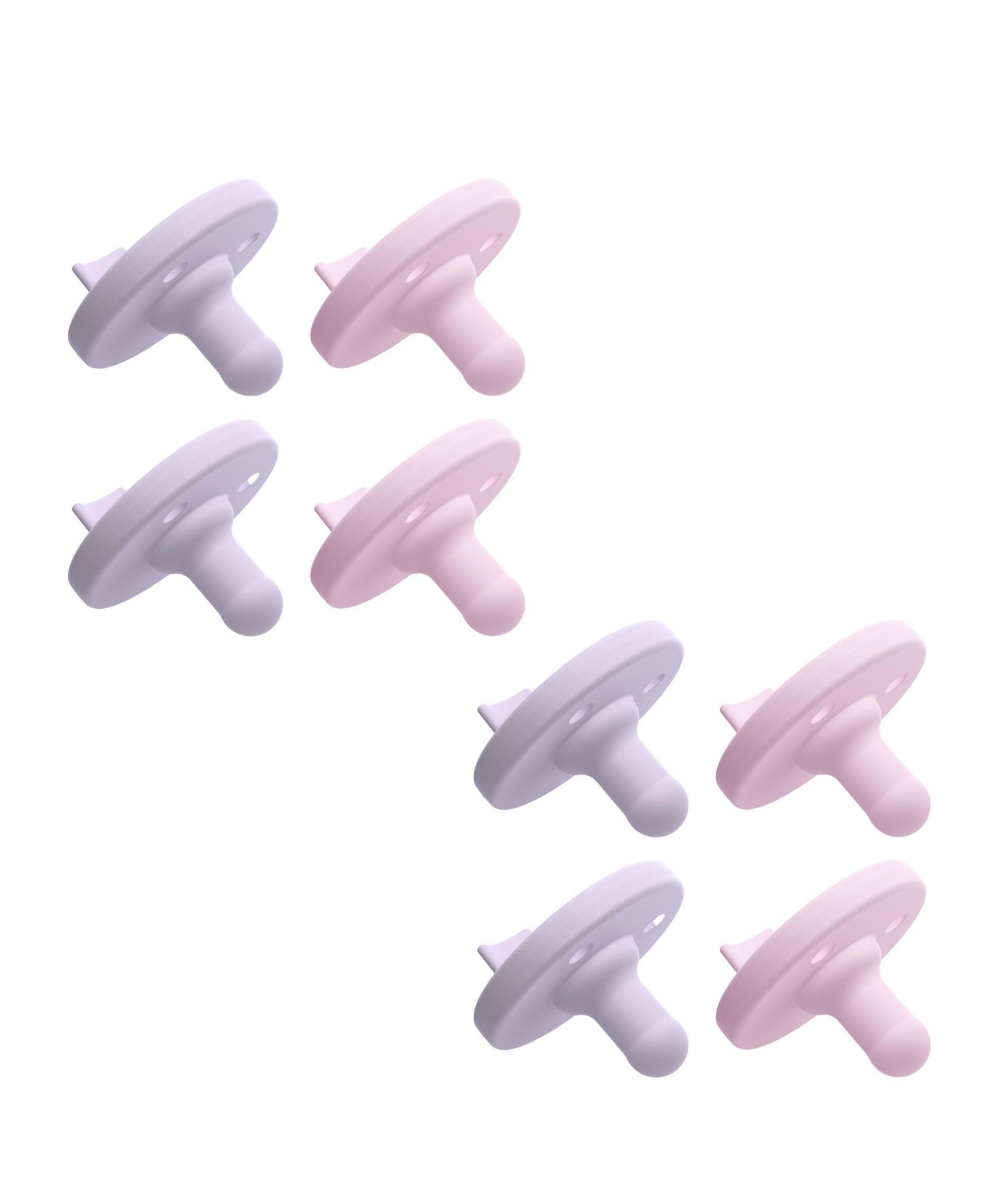 Пустышка Philips Avent Soothie 0-3m, fresh lilac/pastel pink, 8 pack