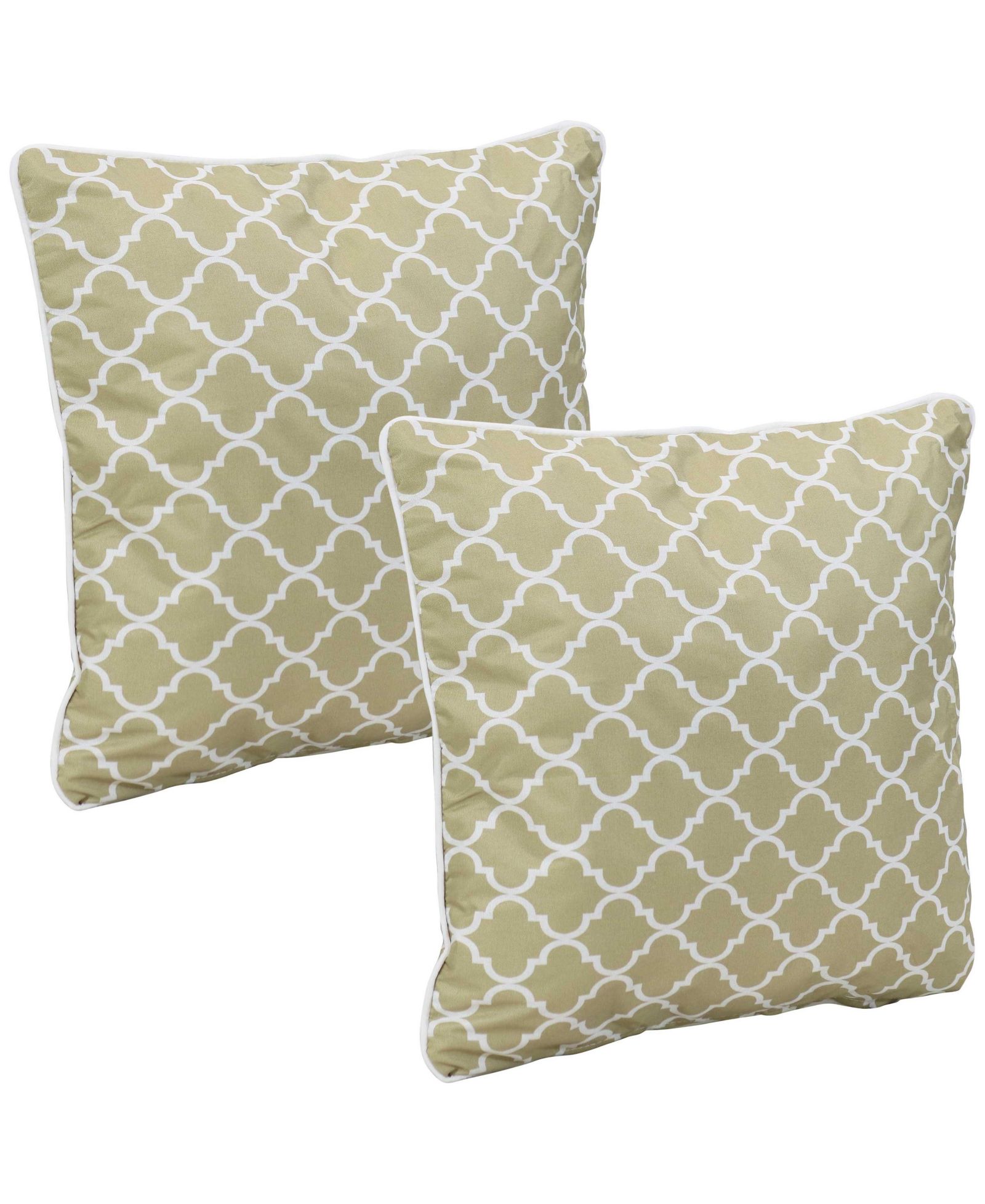 Sunnydaze Decor Indoor/Outdoor Square Accent Decorative Throw Pillows for Patio or Living Room Furniture - 16" - 2pc
