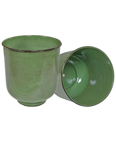 Vivian Metal Indoor or Outdoor Planter with Drainage Hole - 11 in