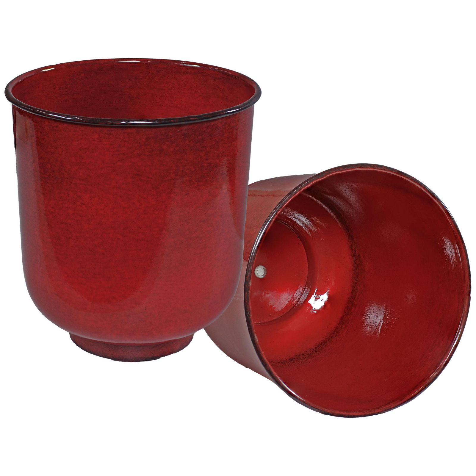 Vivian Metal Indoor or Outdoor Planter with Drainage Hole - 11 in