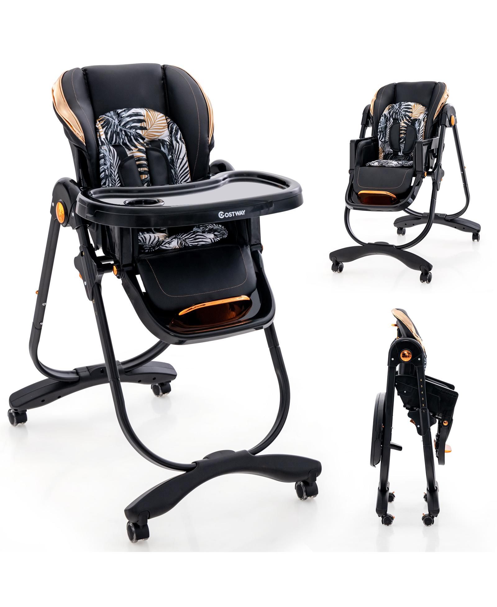 Детский стульчик для кормления GOUUN Folding Adjustable Height and Recline