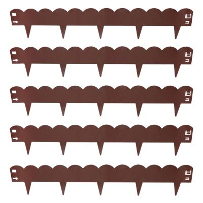 Sunnydaze Decor Гибкий металлический бордюр для сада и газона, 16' - 5 шт