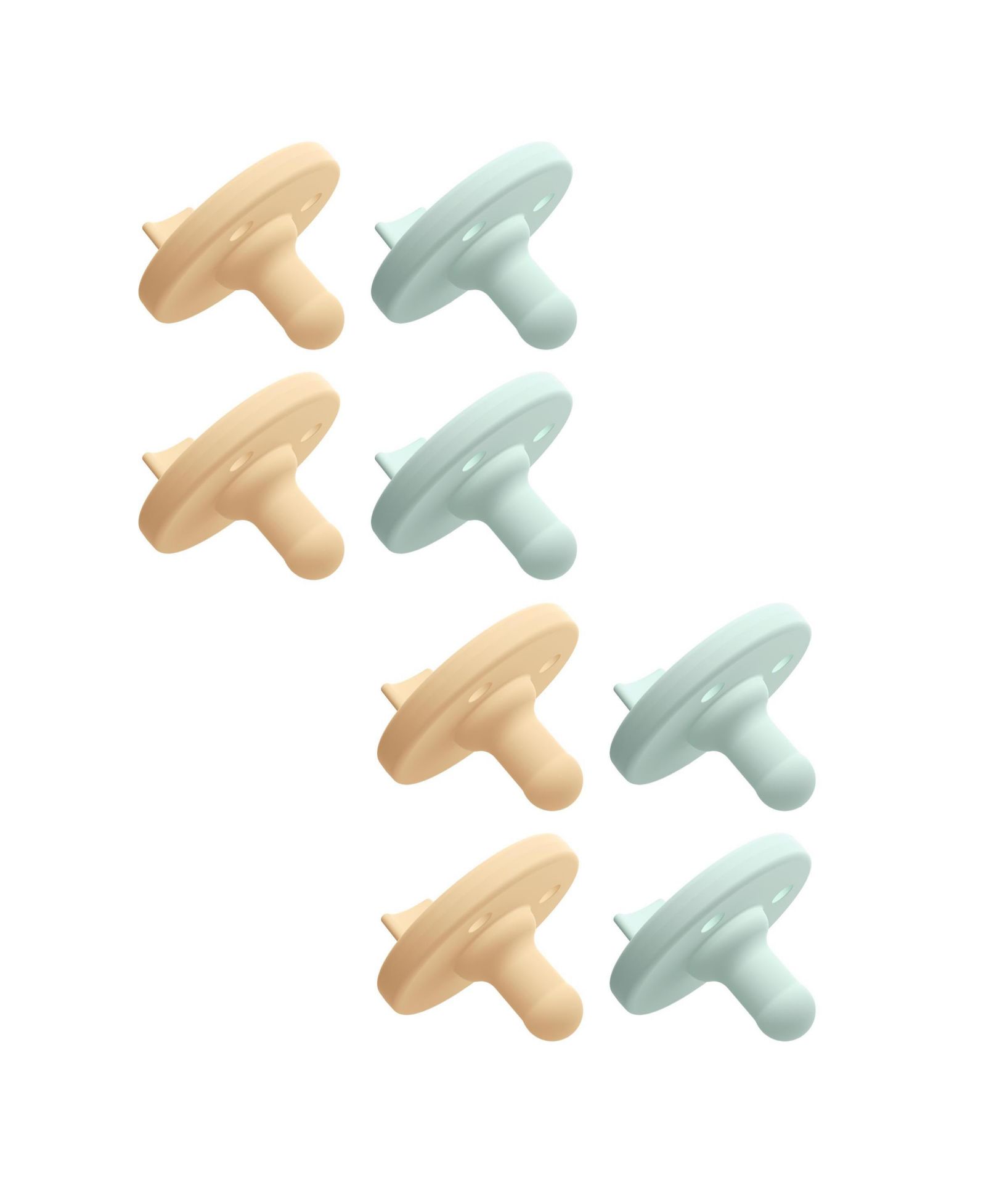 Пустышка Philips Avent Soothie 0-3m, light yellow/pastel cyan, 8 pack