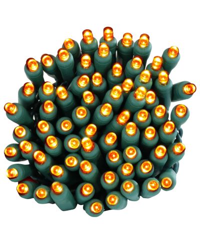 Sunnydaze Decor рождественская гирлянда 70-LED, широкоугольные лампы, 22 фута, для дома и улицы, мультиколор