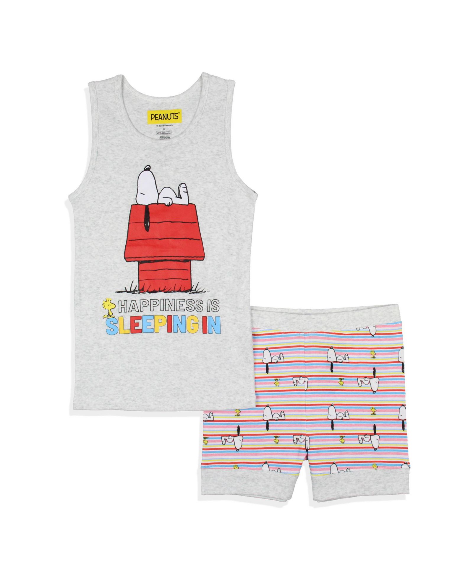 Пижамный комплект Peanuts Snoopy Happiness Is Sleeping In для девочек