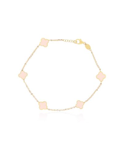The Lovery Mini Pearl Clover Bracelet