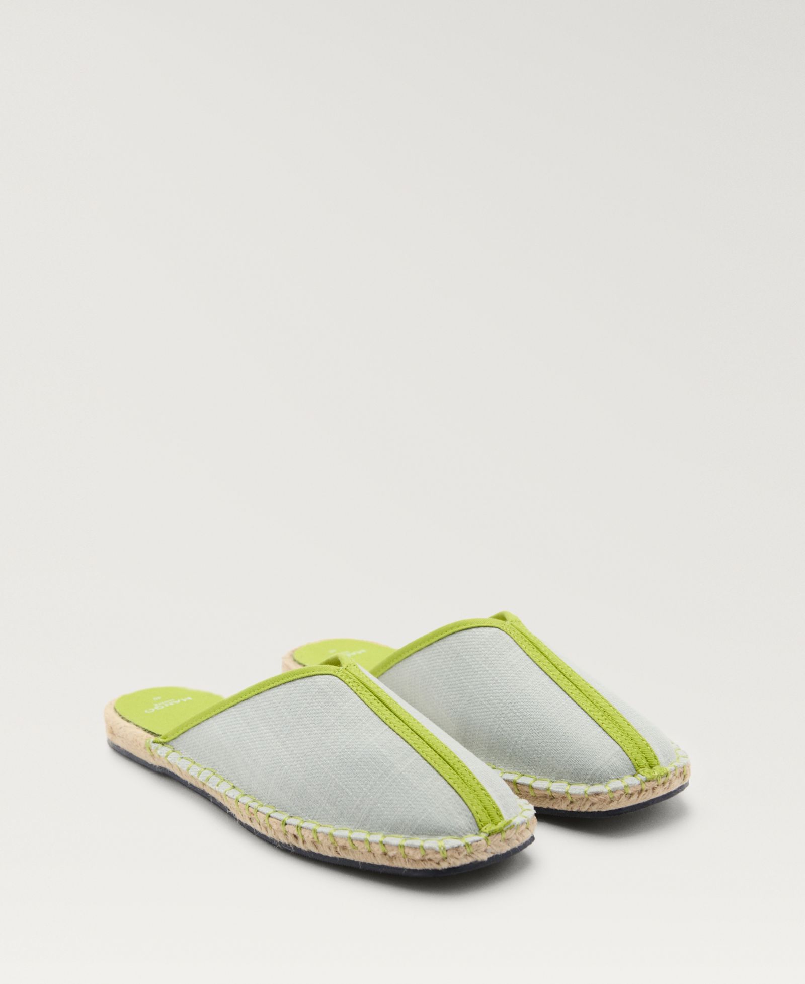 Mango Women's Contrast Stitch Espadrille Slip-Ons