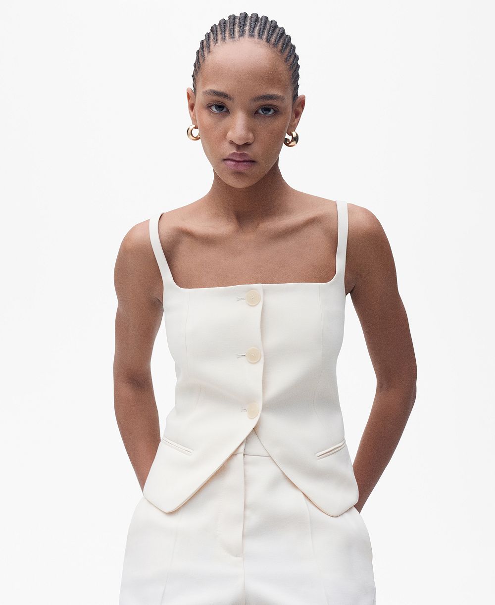 Mango Women's Open Back Suit Vest