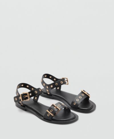 Mango Women's Die-Cut Straps Sandals