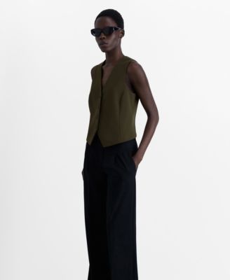 Mango Women's Buttoned Suit Waistcoat