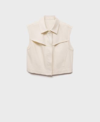 Mango Женский жилет Denim-Effect