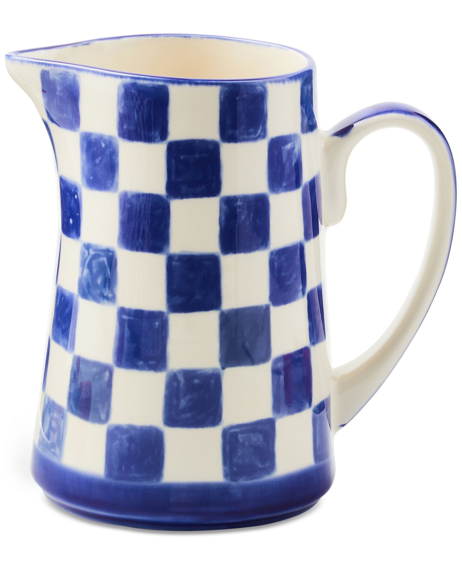 MacKenzie-Childs Кувшин Indigo Check Pitcher
