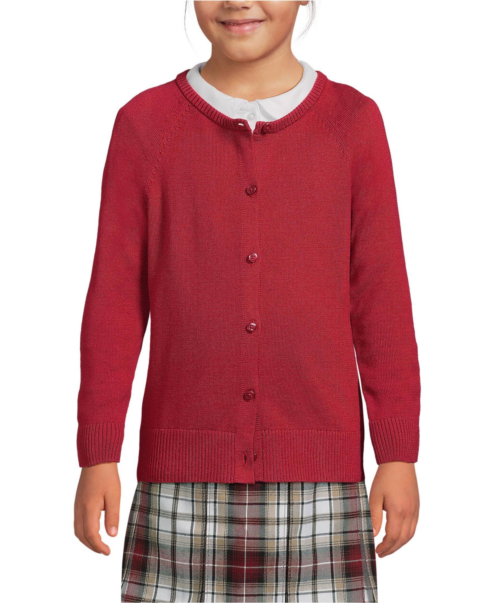 Lands' End кардиган из хлопка и модаля для девочек