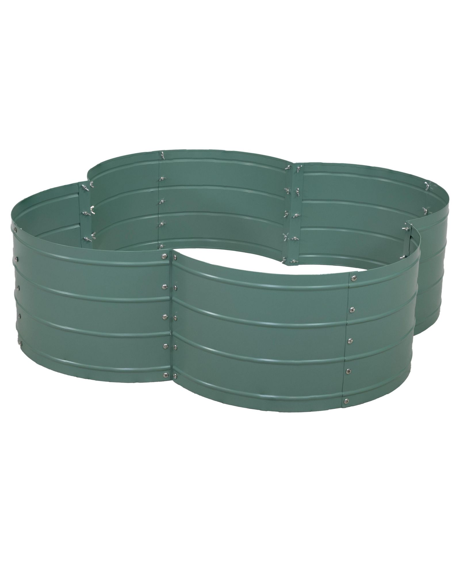 Galvanized Steel 4-Leaf Clover-Shaped Raised Garden Bed