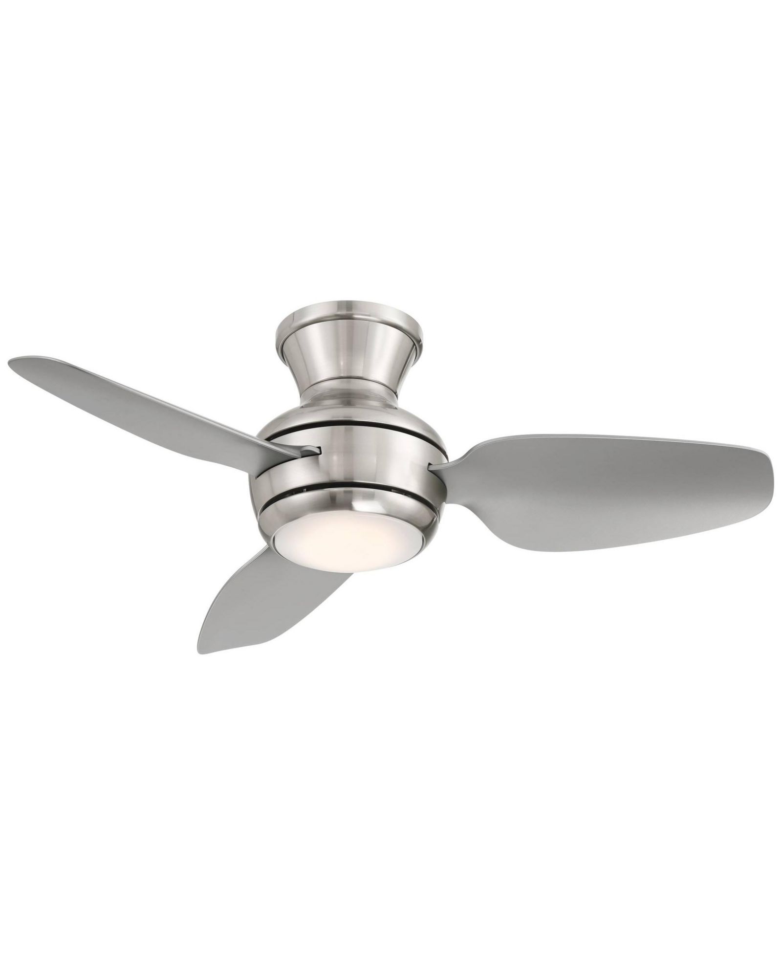 Casa Vieja потолочный вентилятор Whirl современный с LED светом и пультом, Brushed Nickel