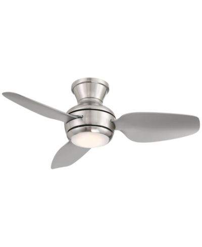 Casa Vieja потолочный вентилятор Whirl современный с LED светом и пультом, Brushed Nickel