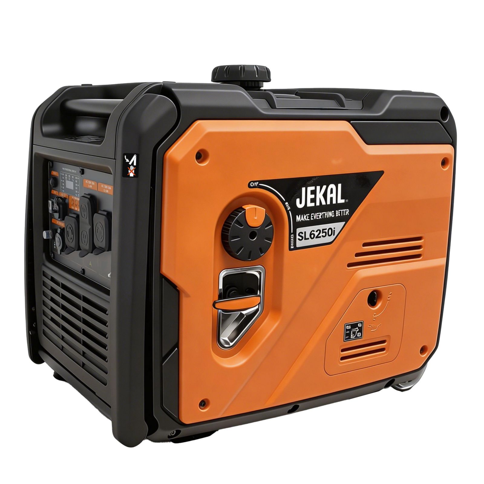 Mondawe 5000W-5500W Portable Inverter Generator Power Station Dual Voltage Electric Start with Wheels