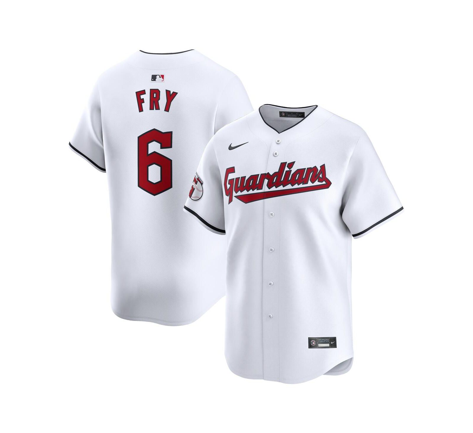 Nike Men's David Fry White Cleveland Guardians Home Limited Player Jersey