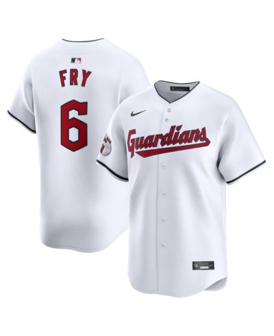 Мужская игровая джерси Nike David Fry White Cleveland Guardians Home Limited