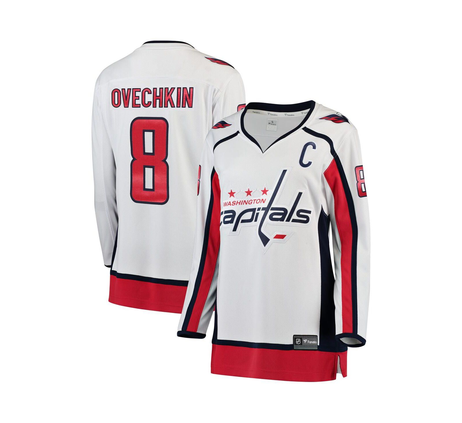 Женская джерси Fanatics Alexander Ovechkin Washington Capitals Breakaway Player, белая