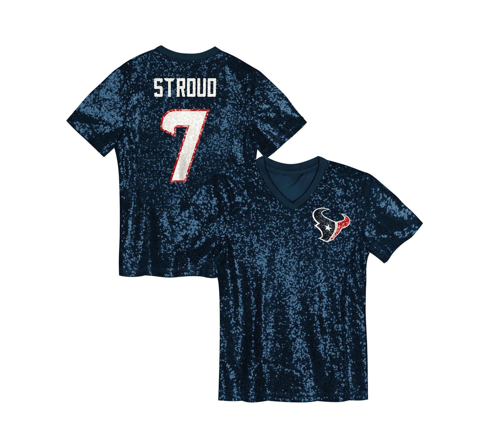 Outerstuff Детская джерси C.J. Stroud Houston Texans Sequin V-Neck