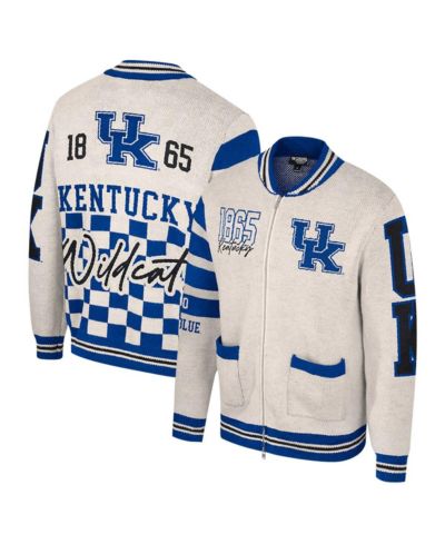 Colosseum Женский джемпер Colosseum Cream Kentucky Wildcats Jacquard с полной молнией