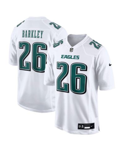 Мужская игровая джерси Nike Saquon Barkley Tundra White Philadelphia Eagles