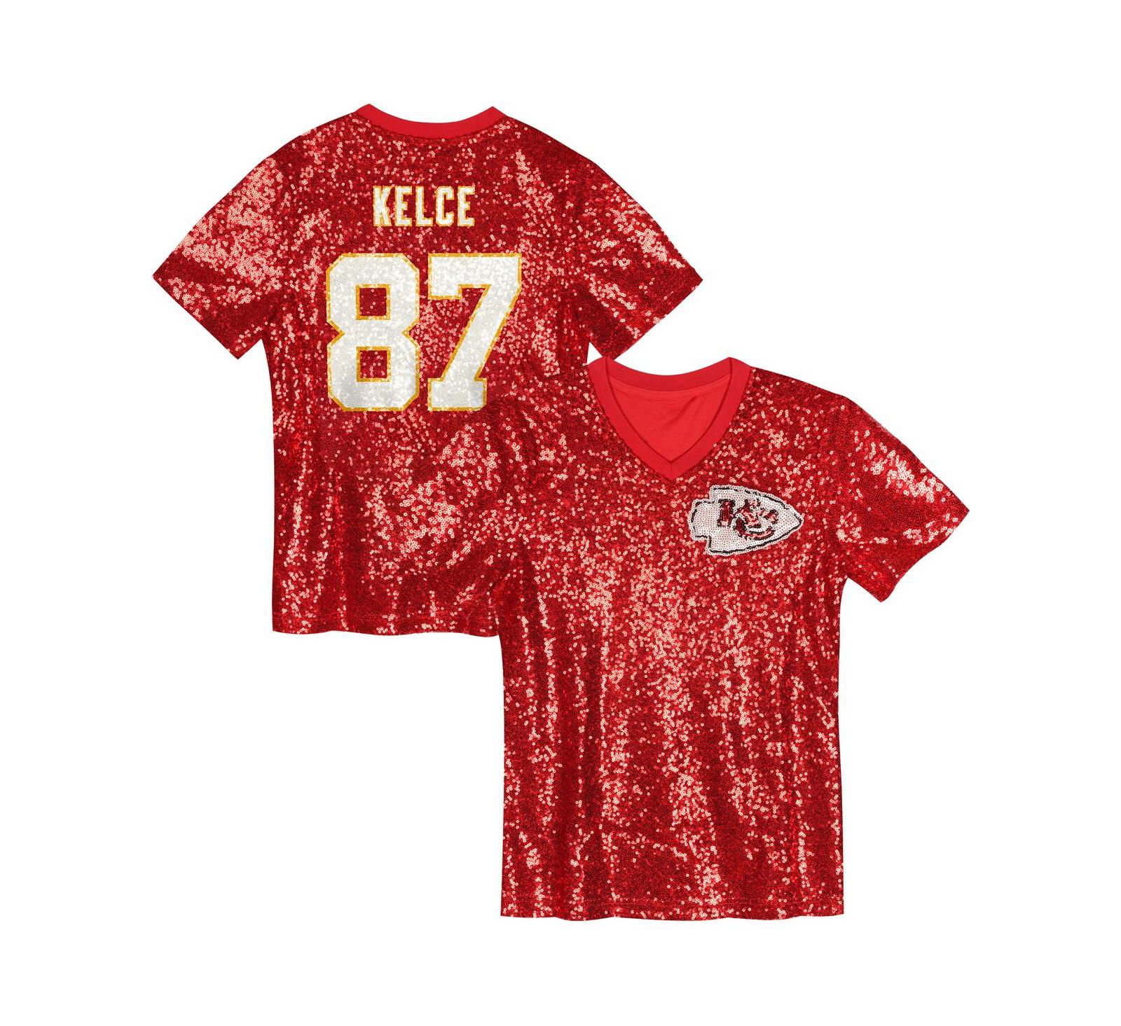Спортивная джерси Outerstuff Travis Kelce Kansas City Chiefs, красная