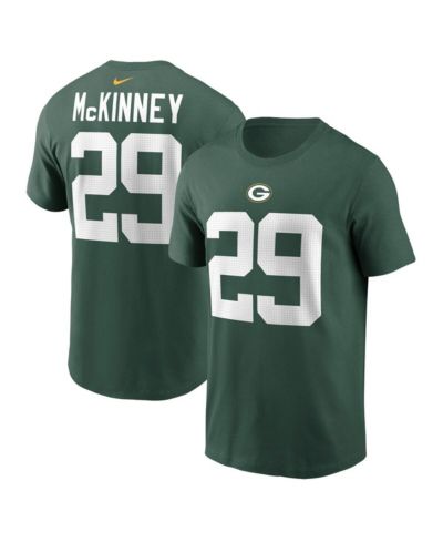 Nike Men's Xavier McKinney Green Green Bay Packers Name & Number T-Shirt