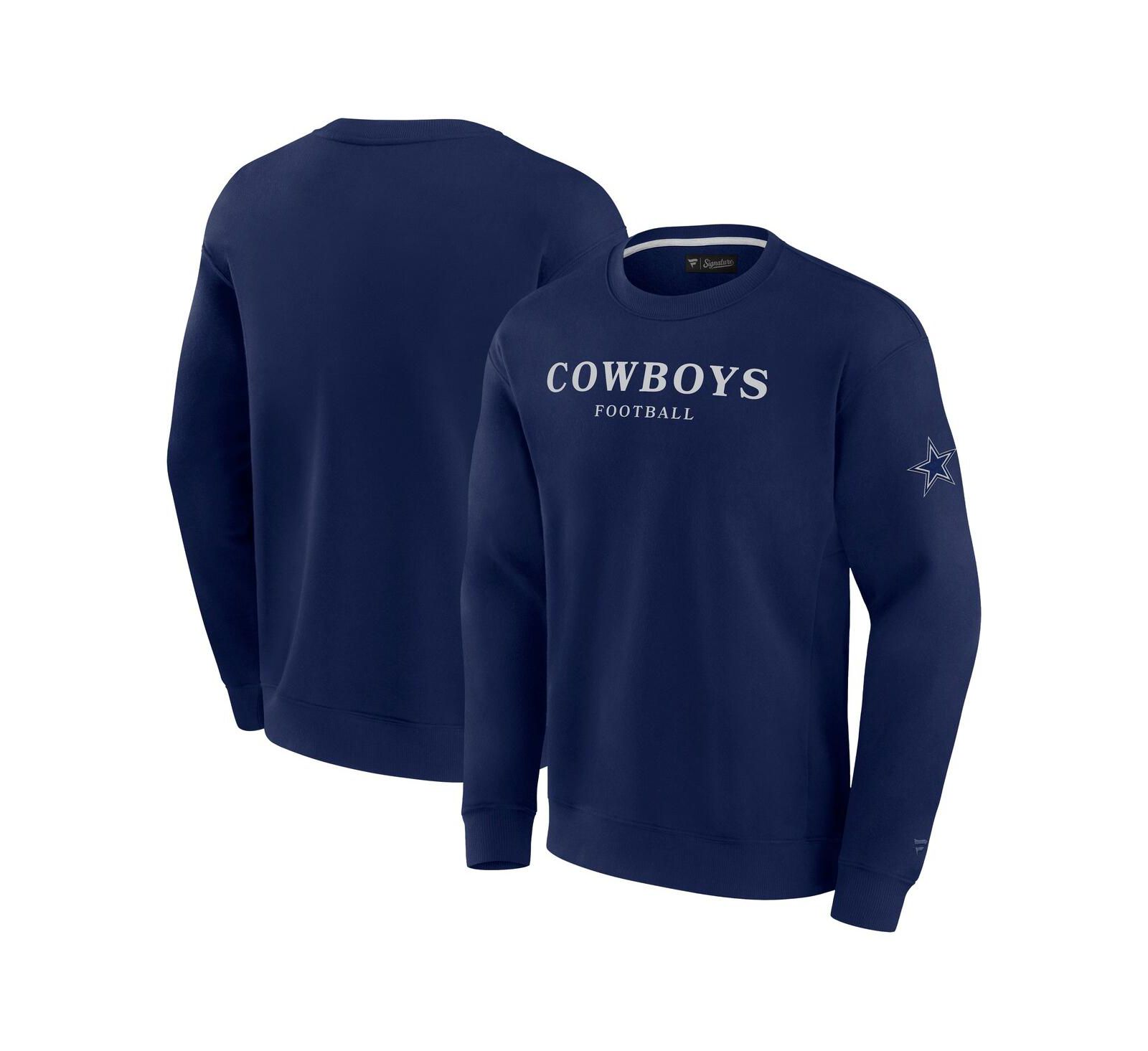 Fanatics Men's and Women's Navy Dallas Cowboys Elements Unlimited Fleece Pullover Sweatshirt толстовка мужская и женская