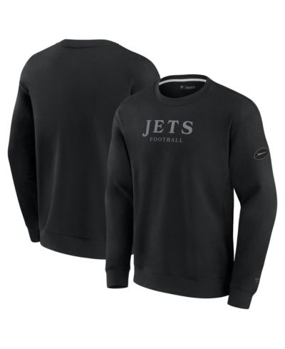 Fanatics Men's and Women's Black New York Jets Elements Unlimited Fleece Pullover Sweatshirt