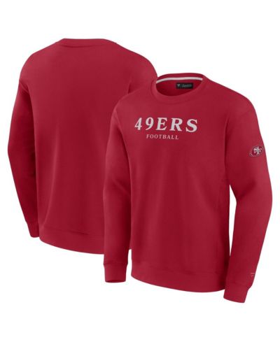 Свитшот Fanatics Men's and Women's Scarlet San Francisco 49ers Elements Unlimited Fleece Pullover