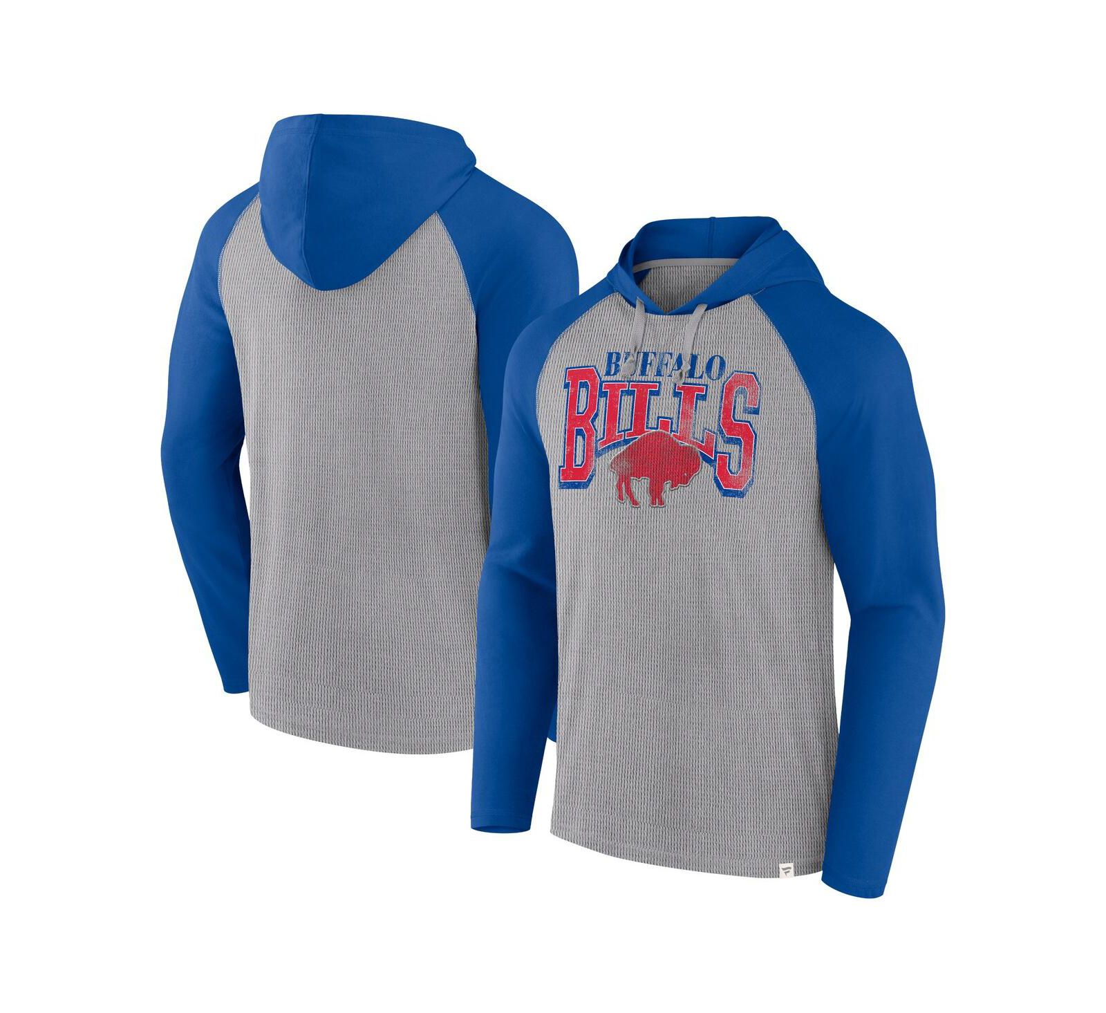 Fanatics Мужской серый/синий худи с длинным рукавом Buffalo Bills Under Center